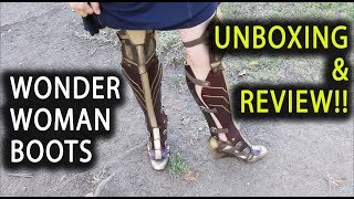 Wonder Woman Boots Unboxing & Review!