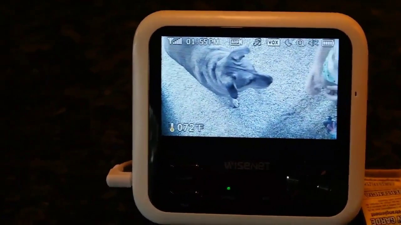 wisenet video baby monitor