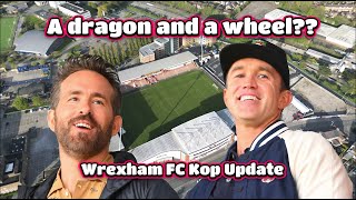 Ryan Reynolds' New Wrexham FC KOP Stand to feature a Dragon and Colliery Wheel Design!
