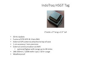 3D Outdoor Position Tracking with IndoTraq