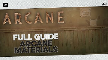 Adobe Substance Designer: FULL GUIDE on STYLIZED Arcane handpainted materials and textures