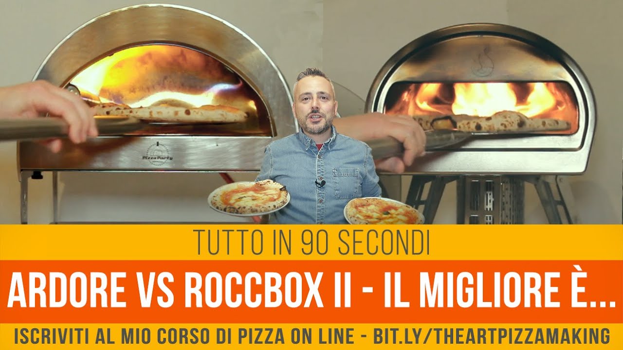 Ardore VS Roccbox II - 90 secondi di battaglia tra i forni per pizza più  piccoli al mondo - YouTube