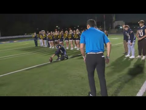 Will he make the kick? Friday Football Fever at Olmsted Falls High School