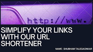 URL Shortener python Code | Website | Link Shortener python | Learn with Shubham Talegaonkar