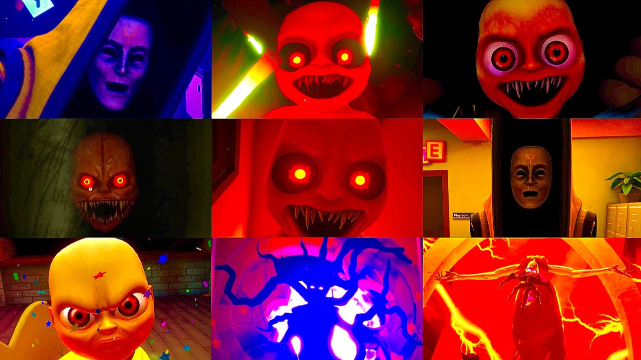 The Baby in Yellow : Crown Childcare New Update - All Jumpscares & Scary Moments + Ending (showcase)