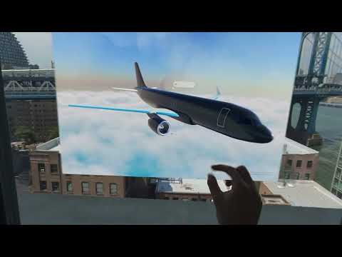 Threejs Aircraft Exhibition on Apple Vision Pro - video thumbnail