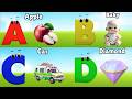 ABC Phonics Song - Toddler Learning Video Songs , A for Apple , Nursery Rhymes , Alphabet song