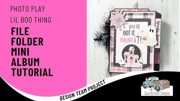 File Folder Mini Album a CCC DTP & Tutorial | Photo Play | Lil Boo Thing