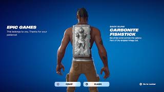 How to Unlock The Carbonite Fishstick Back Bling For Free in Fortnite!