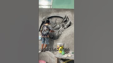 #shost tranh đắp xi măng đẹp