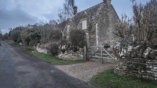 A Morning Walk in the Village of Winstone - English Countryside Views