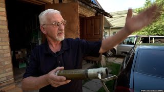 Ukrainian Pensioner Who Took On Russian Column Shares Phone Video Of Destruction