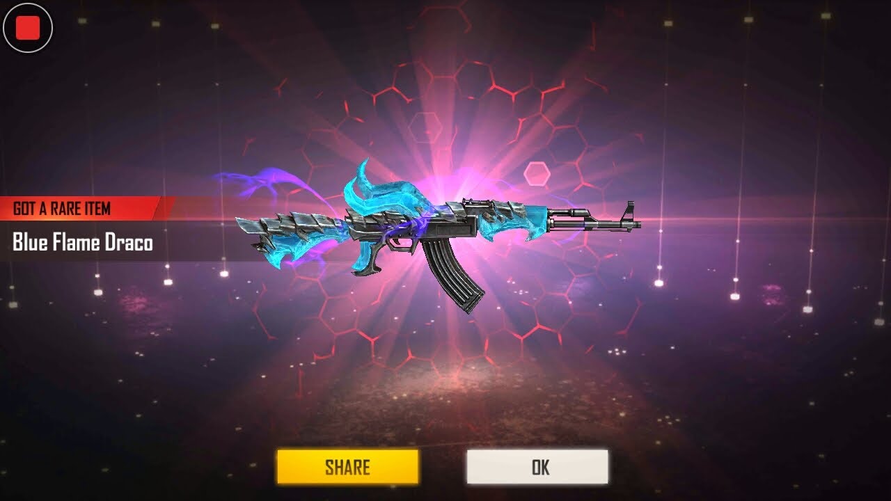 How I Got Draco AK Gun Skin | Blue Flame Draco AK47 | Only in One Spin | Samurai Gaming