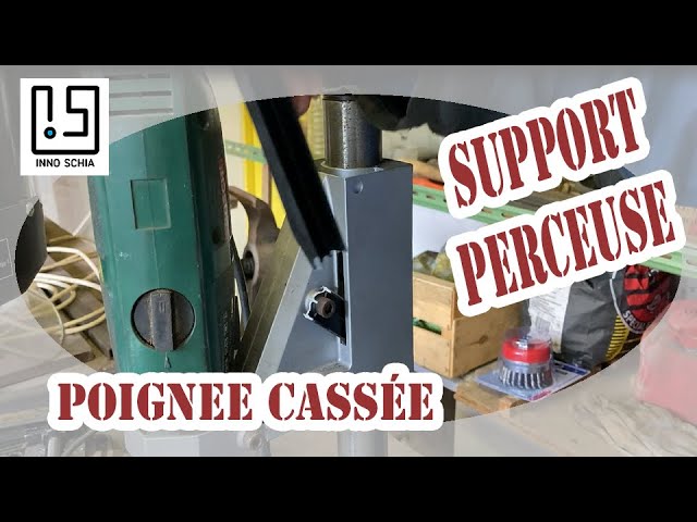 Support de perceuse. Comment transformer votre perceuse portative en  perceuse à colonne. 