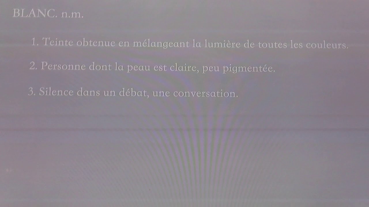 Du blanc à l'âme