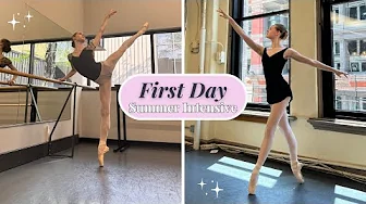 FIRST DAY at My Ballet Summer Intensive: nervous, excited & sore feet! 🩰😅✨