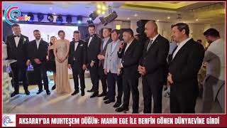 Aksarayda Muhteşem Düğün Mahir Ege Ile Berfin Gönen Dünyaevine Girdi