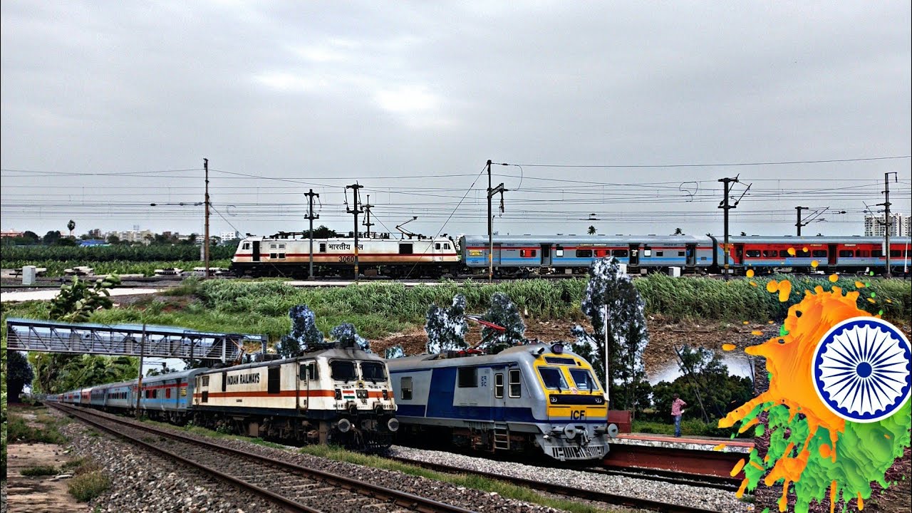 Mainline & Branchline Trains | Vikramasimhapuri,Tamilnadu Samparkranthi and more