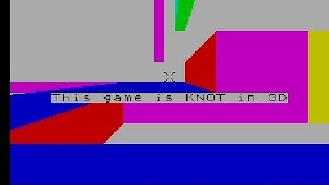 Real 3D graphics on a ZX Spectrum? Oh yes!