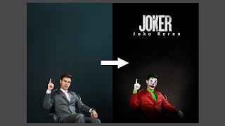 Tutorial make JOKER - Photoshop screenshot 3