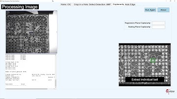 Non-contact measurement of coplanarity on a BGA