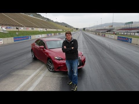 2014 Lexus IS350 F-Sport AWD Quarter Mile Drag with & without traction control