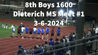Two Top 10 (Texas) MS 1600 Meter runners battle to end with 71 second final lap. 3-6-2024 (1080p)