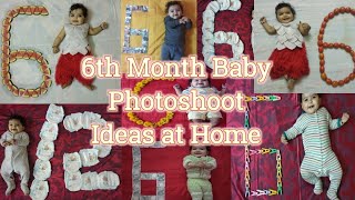 6th Month Baby Photoshoot Ideas at Home