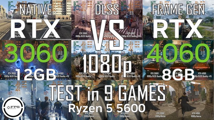 Comparing GTX 1060, RTX 2060, RTX 3060, and RTX 4060 in latest games! —  Eightify