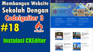 18 Web Sekolah Dengan Codeigniter - Cara Install CKEditor