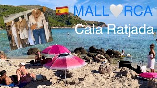 Cala Ratjada Shoppingmeile & Meer👛🏖️Cala Agulla Urlaub 4K MALLORCA island🇪🇸spain #travel #video