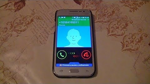 Samsung Galaxy Core Prime incoming call