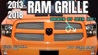 Mesh Grille Install for 2013-2018 Dodge Ram 1500 - How-To by customcargrills.com