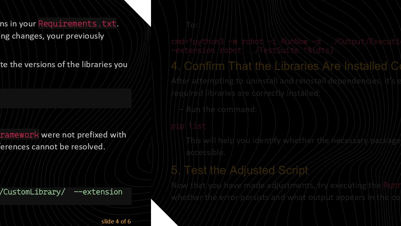 Troubleshooting Robot Framework Test Case Execution From Command Line