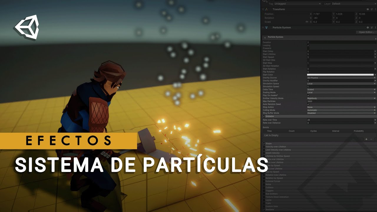 Fundamentos de Unity - Efectos: Sistema de partículas - YouTube