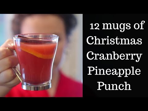 christmas-drinks-recipes-|-twelve-days-of-christmas-|-cranberry-pineapple-punch