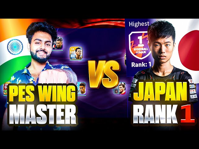 JAPAN Rank 1 🆚 Pes Wing Master | INTERNATIONAL MATCH😨 | 8 GOALS Comeback THRILLER💥 | PRO SERIES 😱 class=