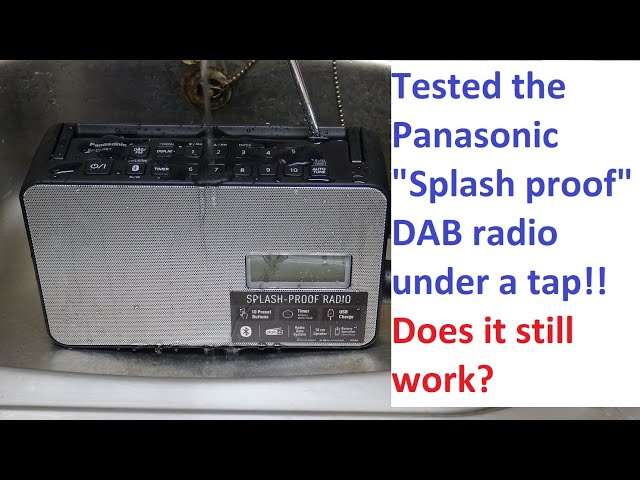 Panasonic RF D30BTEBK DAB Radio Splash Proof Demo - YouTube