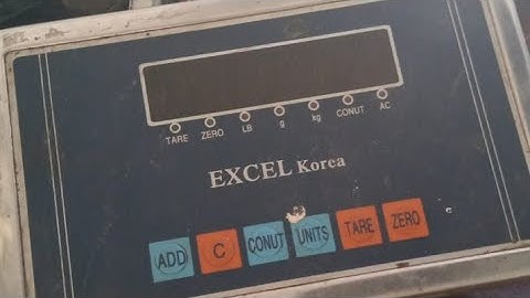 Excel Korea Scale Calibration Method by Tariq TV News