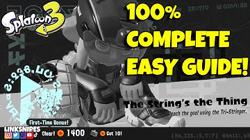 Splatoon 3 | The Strings The Thing! | Future Utopia Island | Easy Guide | No Commentary!