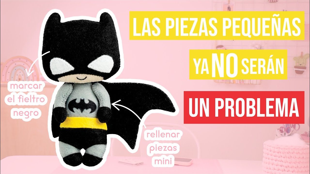 Cómo hacer un mini Batman en fieltro | DIY | Tutorial paso a paso