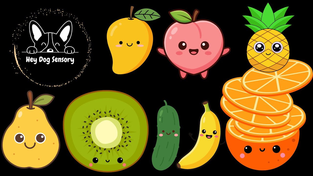 DANCING Fruit Take On The SINGING 2026 - Hey Dog Sensory