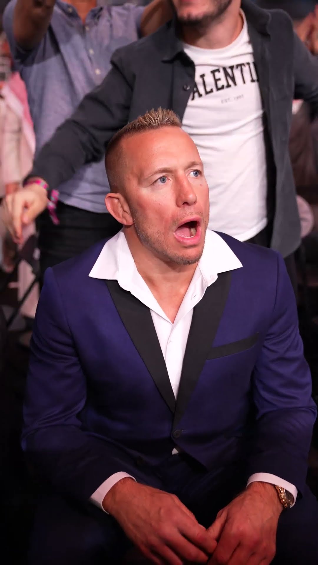 Georges St-Pierre's reaction to Imavov's KNOCKOUT ? #ufcsaudiarabia