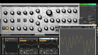 Moog Sub Phatty with two M4L LFO