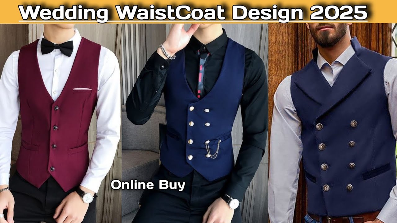 Best Waistcoat Design 2025 For Men's | Wedding Waistcoat Color ...