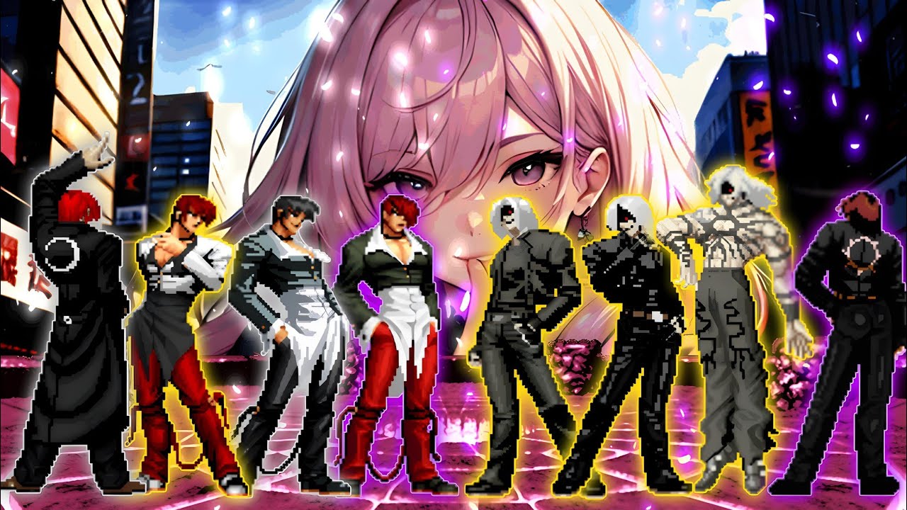 [KOF Mugen] Iori Team VS. Element Kyo Team - YouTube