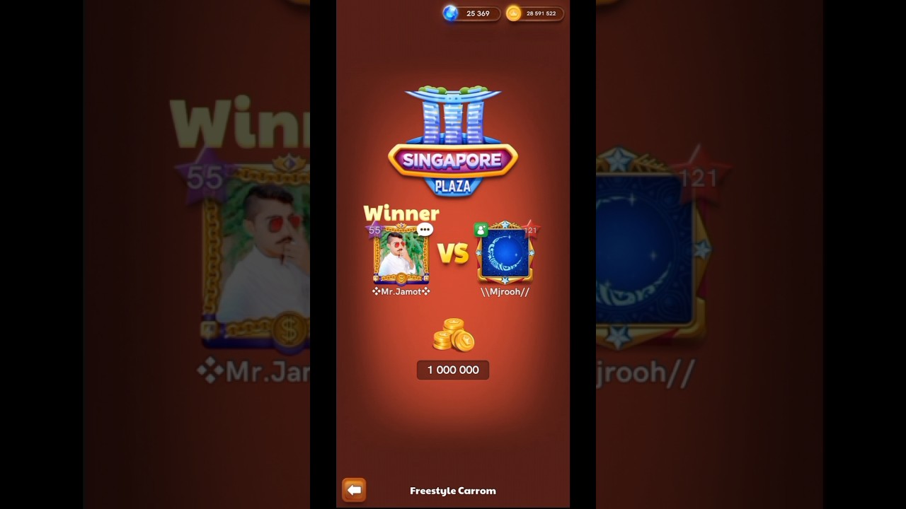 Kia Qismat hy Bhai😂 Carrom Pool Singapore Freestyle Playing