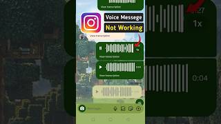 instagram voice message not working problem | instagram voice message not playing problem 2025