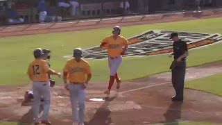 Reading's Hoskins hits three-run homer