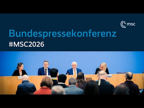 Bundespressekonferenz: Münchner Sicherheitskonferenz präsentiert Munich Security Report 2026